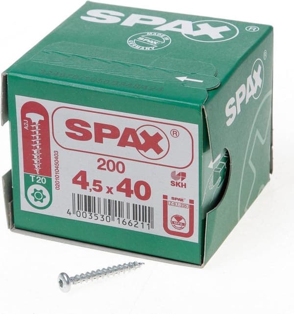 ABC-Spax Spånpladeskrue - TO CK KV - 4,5 x 40 mm - 200 stk.