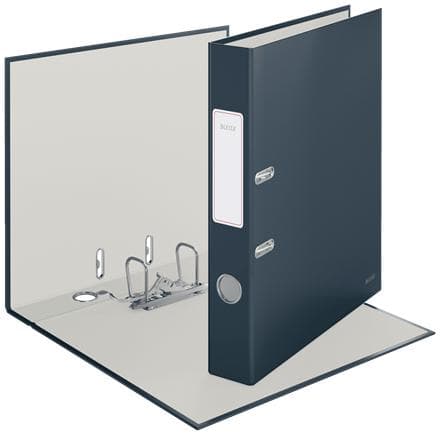 LEITZ plastmapp Cosy Soft-Touch, DIN A4, 52 mm, grå utan kantskydd, tillverkad av grå kartong med mjuk yta, - 1 st (1062-00-89)
