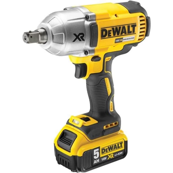 DEWALT XR Slagnyckel 18V 5Ah Li-Ion 3 hastigheter levereras med 2 batterier i TSTAK-låda, klämbar och stapelbar