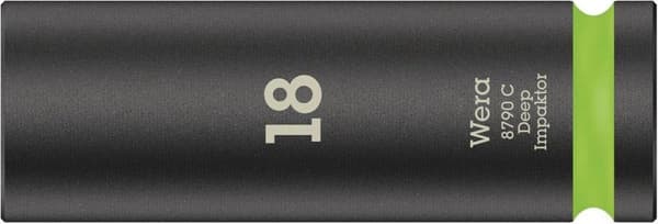 Wera 8790 C Impaktor Deep 05004835001 Kuusiokoloavaimen sisäosa 18 mm 1/2 (12,5 mm)