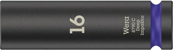 Wera 8790 C Impaktor Deep 05004833001 Hex Socket Socket Indsats 21 mm 1/2 (12,5 mm)