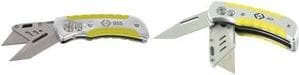 CK skärkniv, hopfällbar, 2 blad ergonomiskt aluminiumhandtag, stängd längd: - 1 st (T0955)