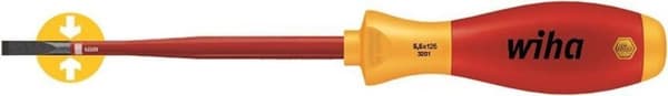 Wiha 3201 SoftFinish elektrisk slimFix VDE skruetrækker - Slot - 6,5 x 150 mm