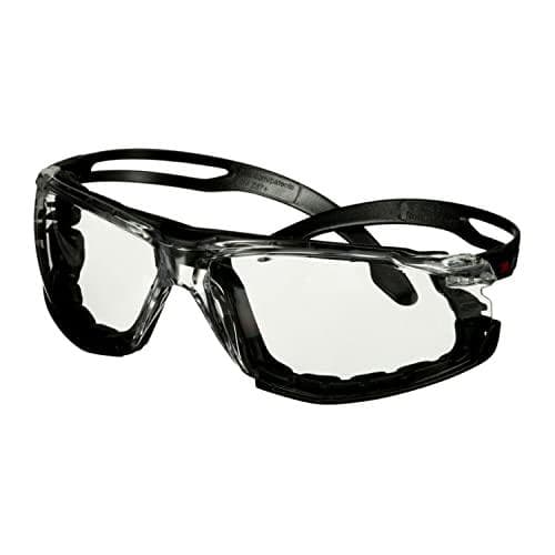 3M SecureFit sikkerhedsbriller, klar, polycarbonat (PC), tåge-/ridsebestandig (SF501SGAF-BLK-FM)