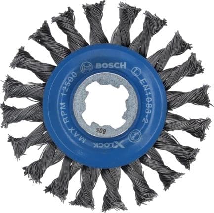 Bosch tung til metal X-Lock - rund børste - til metal - 115 mm