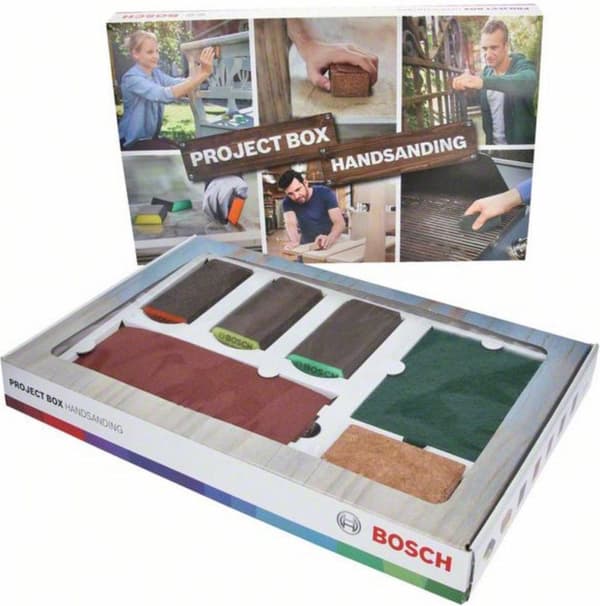 Bosch tilbehør 2607011376 Bosch projektkasse håndslibning 15 stk til gør-det-selv N/A 1 stk.