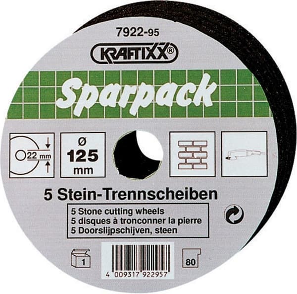 kwb 792295 skæreskive lige 125 mm 5 stykker sten (792295)