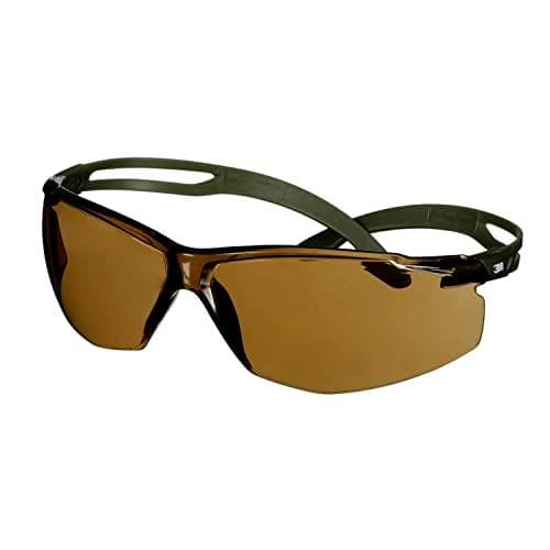 3M SF505SGAF-DGR-EU - Skyddsglasögon - Monteringsarbeten - Byggnads-/renoveringsarbeten - Sliparbeten - Kemiskt arbete - Båda könen - Oliv - Brun - Po