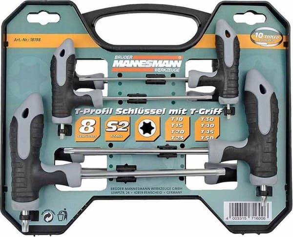 Brüder Mannesmann Torx T-kahvasarja (18 osaa)