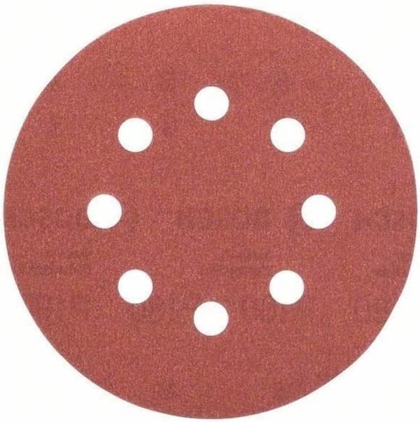 Bosch excentrisk slibepapir med velcro, perforeret korn 120 (Ø) 125 mm 2609256A26 5 stk (2609256A26)