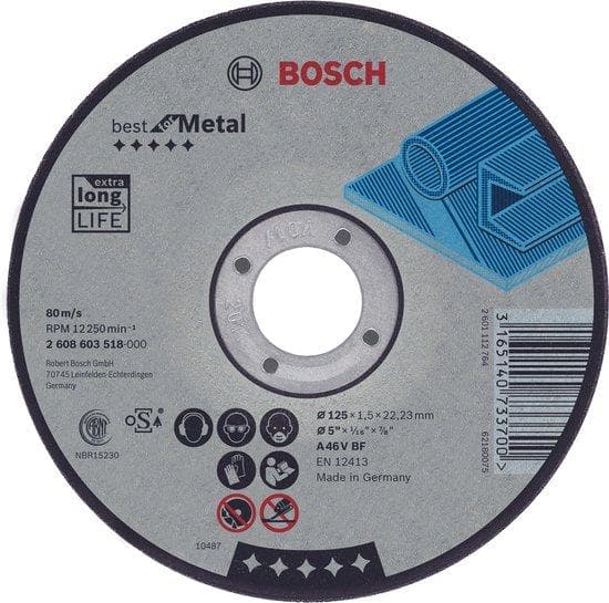 Bosch skæreskive lige Bedst til Metal A 30 V BF, 230 mm, 2,5 mm (2608603530)
