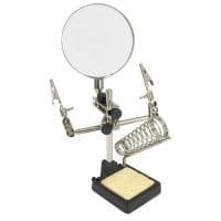 InLine® tredje hand med förstoringsglas och lödkolvhållare (43046A)