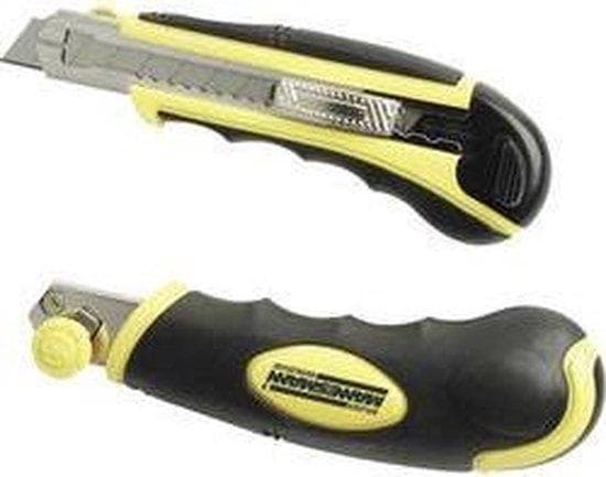 Brüder Mannesmann universalkniv med softgrip autom. Bladsporing 60100 skærekniv (60100)