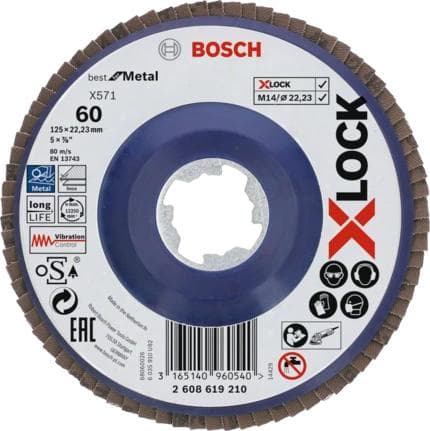 Bosch klapskive Xlock 125 k60