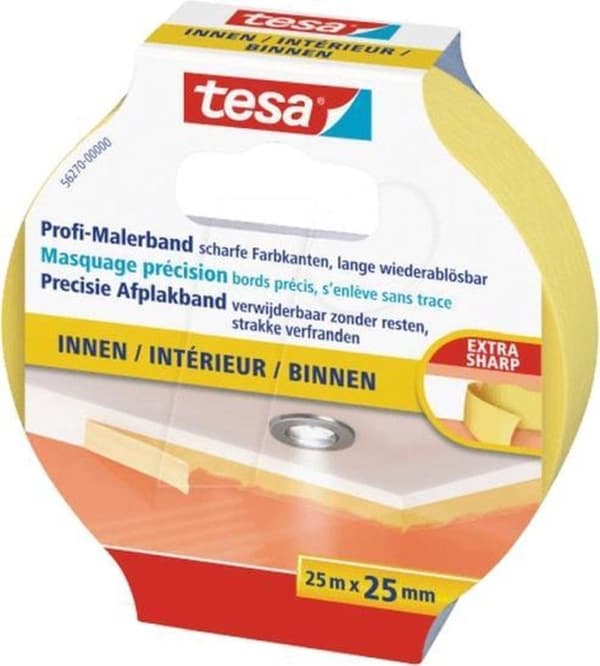 Tesa tarkkuus maalarinteippi sisä - 25 mx 25 mm.