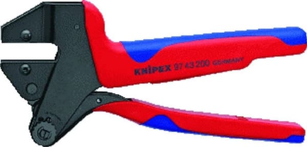 KNIP pressekabelsko tang 9743, 0,5 - 25mm\xb2, le 200mm, udgang/seng hånd