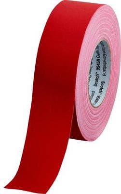 Imprægneret stoftape 50 mm x 50 m rød 9545N (9545NR50)