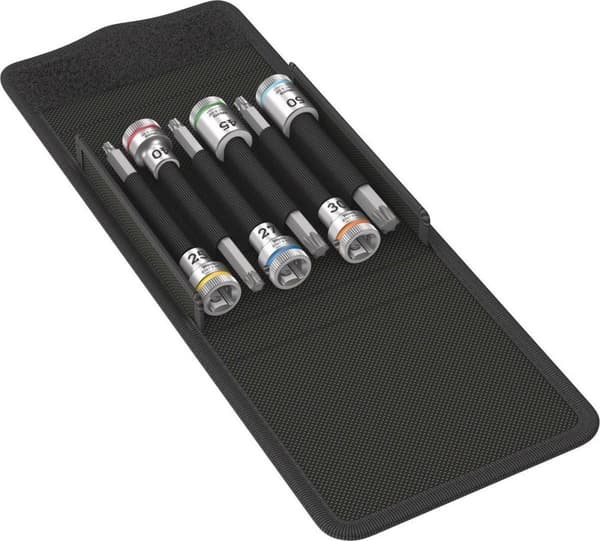 Wera 8740 B HF 05003185001 Extern Torx Spiralspår hylsnyckelsats 6 delar 3/8 (10 mm)