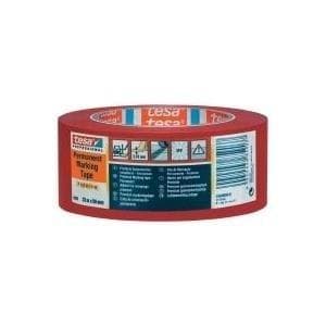 tesa® Premium gulvmærke- og advarselstape 4169 (L x B) 33 mx 50 mm Rød PVC 4169-59-93 Inh (4169-59-93)