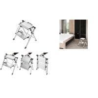 Hailo aluminium viksteg Mini Comfort, 2 steg aluminium steg med halkskydd, handtag med - 1 st (4310-100)
