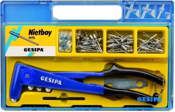 Gesipa NTS Nietboy blind nagelklippare i fodral - 2,4-5,0 mm
