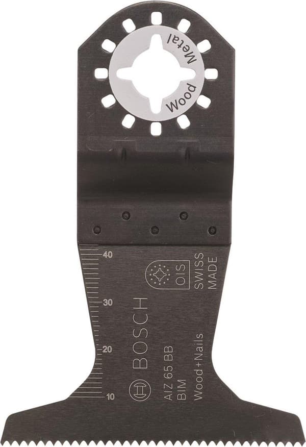 Bosch bimetal dyksavklinge 65 mm AIZ 65 BB egnet til mærkerne Fein, Makita, Bosch, Milwaukee, Metabo 5 stk (2608661907)