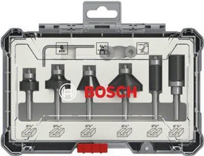 Bosch - fræsehoved - til træ, nåletræ, hårdttræ - 6 stykker - Allen - længde: 56 mm, 51 mm, 54 mm, 65 mm, 55 mm