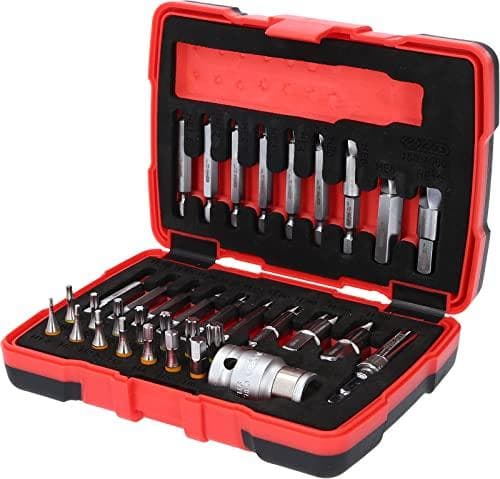 KS TOOLS Werkzeuge-Maschinen GmbH 1/4" + 10 mm torx- og unbraconskruesæt, 34 stk (150.7060)