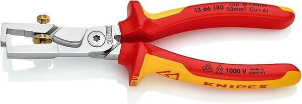 Knipex 13 66 180 StriX VDE afisoleringstang med kabelsaks - 180 mm