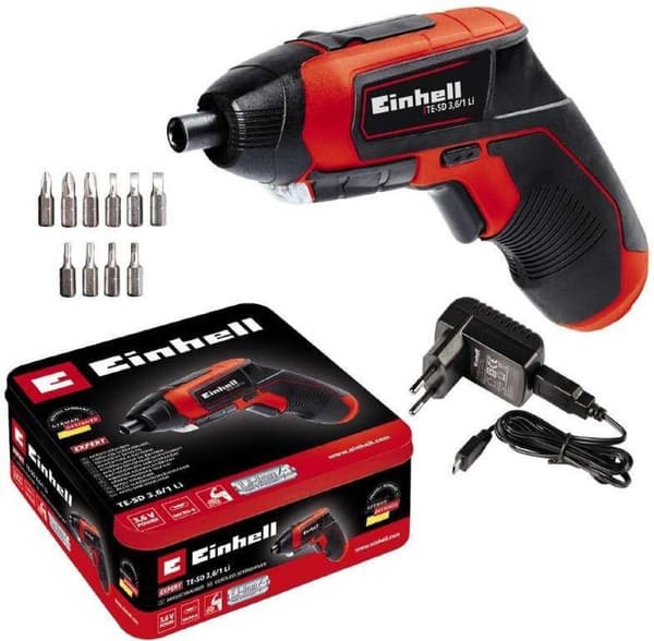 Einhell TE-SD 3,6/1 Li 3,6V Li-Ion akku skruetrækkersæt i etui - 4,5Nm