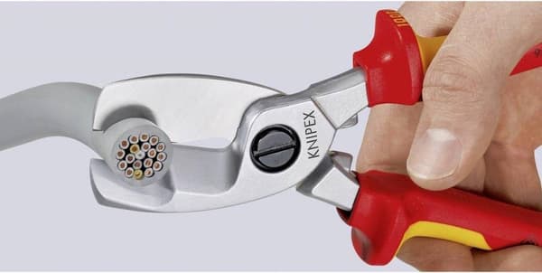 Knipex 95 17 200 Kabelskærer Velegnet til (strippeteknik) Alu- og kobberkabel, enkelt- og flerleder 20 mm 70 mm² 0