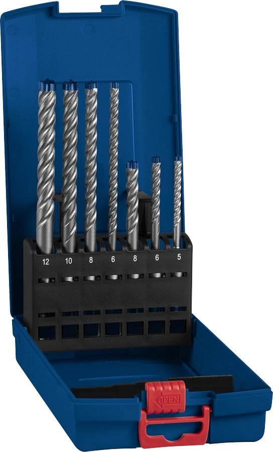 Bosch 2608900195 EXPERT 7-delt sæt SDS plus-7X 5/6/8x115, 6/8/10/12x165 mm i ProBox