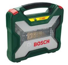 Bosch X-Line boresæt - 100 dele - Titanium Plus Series - Til træ, metal og sten
