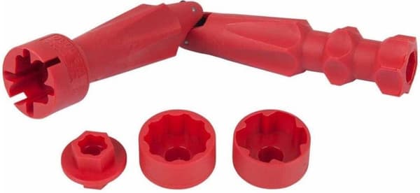 KS Tools Monteringsnyckelsats för toalettstolar 4-delat 123.0035