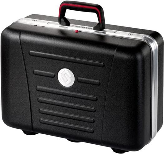 Parat værktøjskasse / værktøjskasse CLASSIC Plus TSA Lock (værktøjskuffert, dokumentrum og lås, materiale: X-ABS plastik; sort (tom - uden indhold))