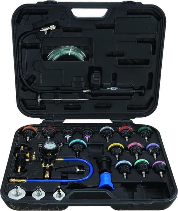 KS TOOLS MASTER jäähdytysjärjestelmän diagnostiikkahuoltosarja, 25 kpl. (150.1930)