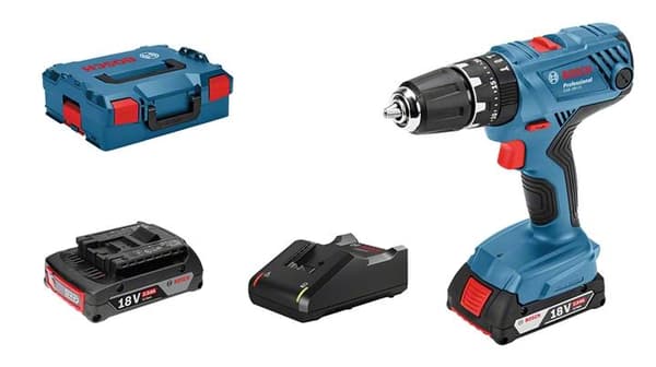 Bosch Professional GSB 18V-21 Akku slagbore-/skruetrækker - Med 2x 18V batteri - Inkl. Kuffert