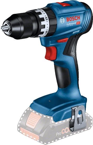 Bosch GSB 18V-45 Professional - bore-/skruetrækker - akku - 2 hastigheder - patronnøgle 13 mm - 45 N m - 2 batterier, oplader inkluderet - 18 V (06019