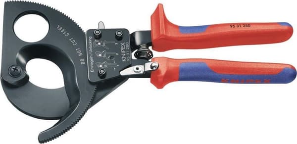 Knipex 9531280 Kabelskærer skraldeprincip - 280mm
