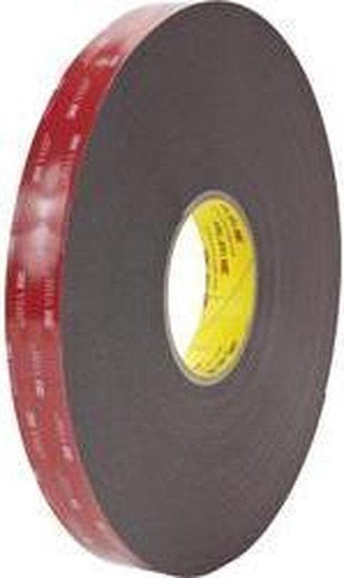 3M 5962F/1933 7100211839 Dobbeltklæbende tape Sort (L x B) 33 mx 19 mm 33 m (7100211839)