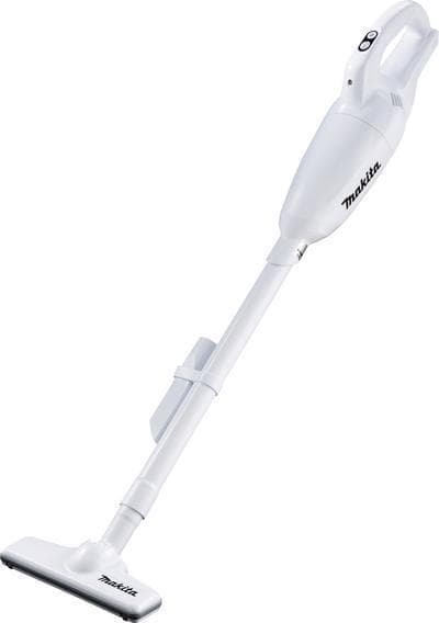 Makita CL108FDSAW. Produktens färg: Vit, Dammkapacitet: 0,6 L, Luftflöde: 1,2 m/min. Rengöringstyp: torr, vakuum: 44 mbar. Energikälla: laddningsbart