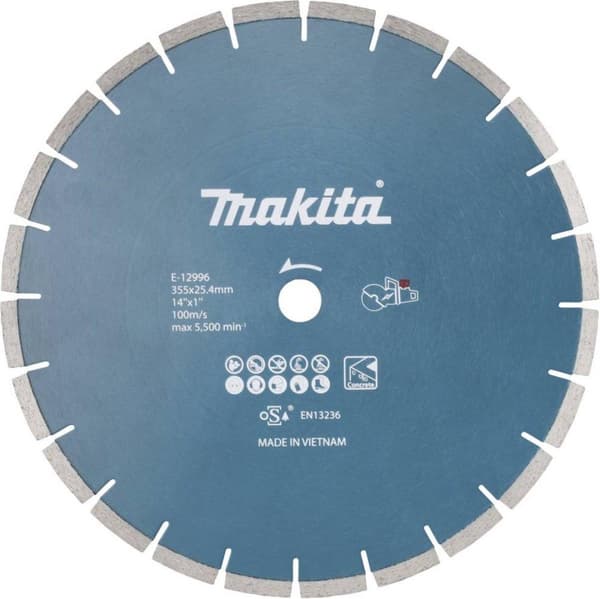 Makita E-12996 Timanttileikkuulevy Halkaisija 355 mm 1 kpl