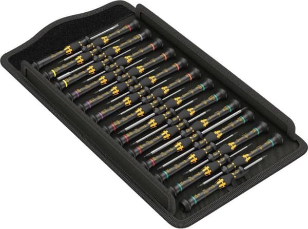 Wera Kraftform ESD Micro Big Pack 1 skruetrækkersæt ESD 25-delt Phillips hoved Phillips, TORX, Torx plus, Pentalobe, Pla