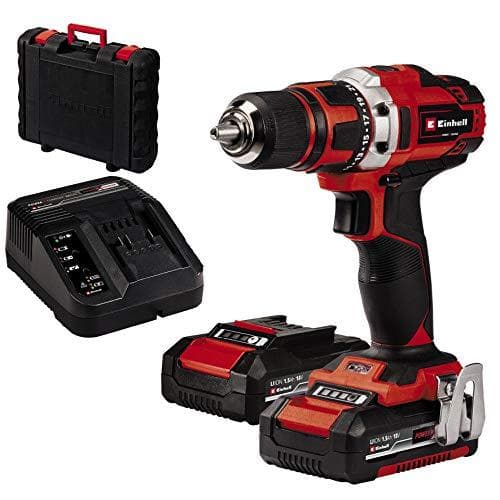 Einhell 4513939 akku boremaskine TE-CD 18/40 Li (2x1,5 Ah) Power X-Change (lithium-ion, 40 Nm, 2-trins gear, hastighedselektronik, LED, inkl. 2x 1,5 A