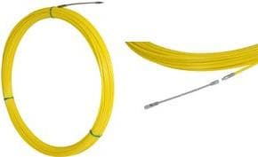 CK kabeltræktape, længde: 50 m, ståldiameter: 5,5 mm, fleksibelt styrehoved, ståltrådskerne - 1 stk (495055)