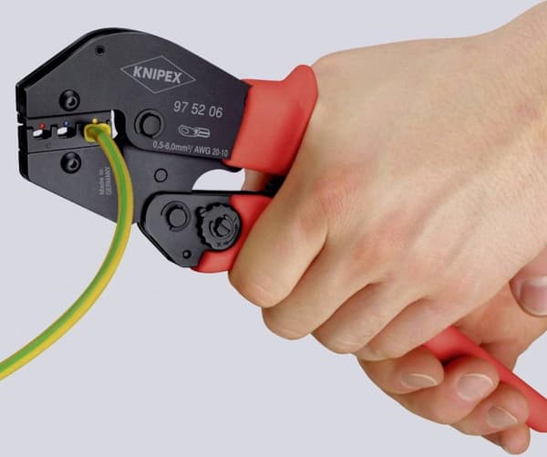 Knipex 97 52 23 Crimpeværktøj Uisolerede klemmer, stik 16 til 25 mm²
