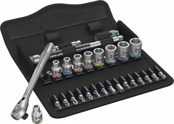 Wera Zyklop Metal 8100 SA 7 05004017001 Topnøglesæt Metrisk 1/4 (6,3 mm) 28 stk.