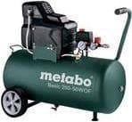 Metabo Basic 250-50 W TAI Kompressori - 1500 W - öljytön - 8 bar - 50L - 100 l/min