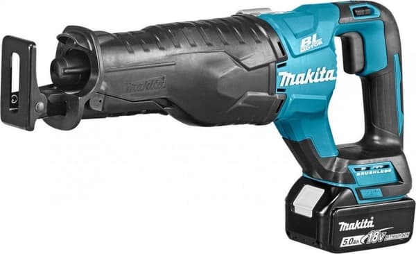 Makita DJR187RT 18V Li-Ion batteri fram- och återgående sågsats (1x 5,0Ah batteri) - snabbväxling - variabel - kolborstlös
