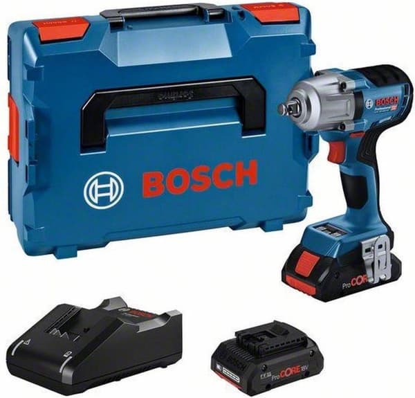 Bosch GDS 18V-450 HC Professional - Slagnyckel - sladdlös - 1/2" fyrkantsdrift - 800 N m - 2 batterier - 18 V